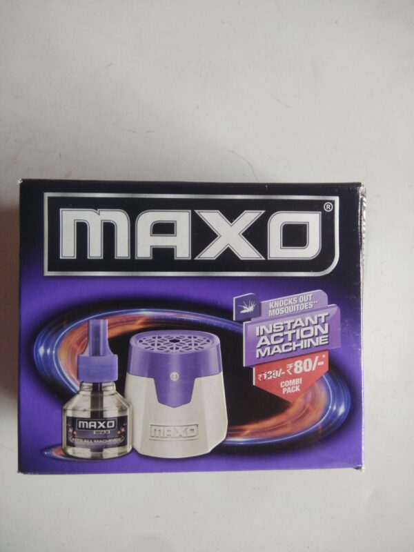 Maxo knocks out mosquitoes 45ml with machine