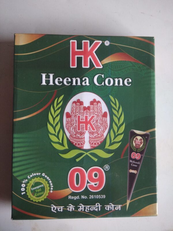 Hk heena cone emergency fast colour 12pcs box