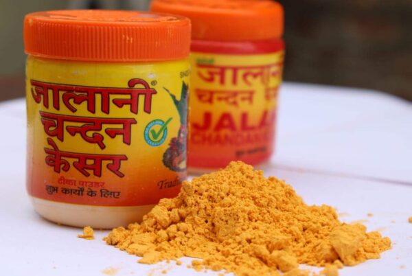 Jalani Chandan kesar tika Powder for Pooja 50g - Image 2