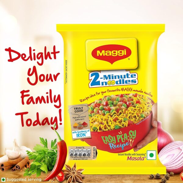 MAGGI 2-Minutes Noodles Masala, 280g  pack of 3pcs - Image 3