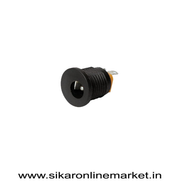 Electronic spices 5.5 MM DC Power Jack Female Panel Mounting Screw Type Connector Socket PACK OF 5