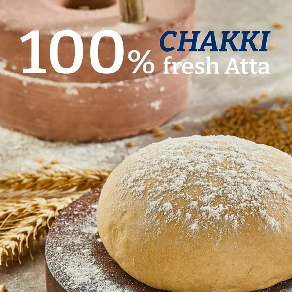 Chakki Fresh Whole Wheat Atta | 100% Wheat Atta| Upto 6 hours of Softness| 5kg