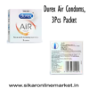 Durex Air Condoms for Men - 3 Count | Suitable for use with lubes & toys