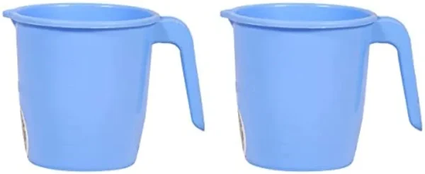 PLASTIC Bathroom Mug Home and Kitchen 750 ml (Pack of 2)