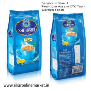 Sanjivani Blue 250gm I Premium Assam CTC Tea I Garden Fresh