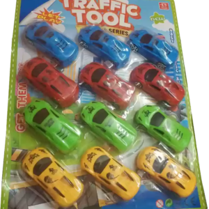 Pack of 12 Small Plastic Toy Cars for Kids (Multicolor)