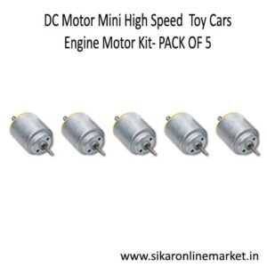 Omitron DC Motor Mini High Speed Toy Cars Engine Motor Kit- PACK OF 5