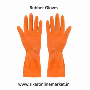 chemical safety rubber gloves 2 pair heavy 12" acid use industrial hand gloves Rubber Safety Gloves (Pack of 2)