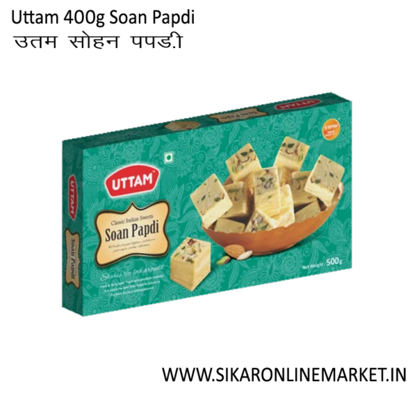 Uttam 400g Soan Papdi, Classic Indian Sweets