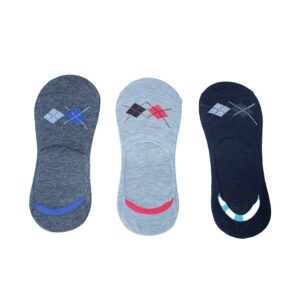 Loafer Socks for Unisex Set of 3 Pairs, Multicolor