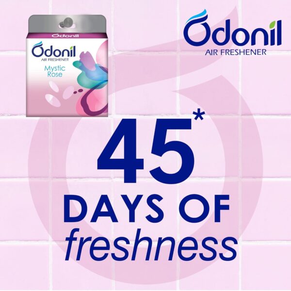 Odonil Bathroom Air Freshner Blocks - 288g (72g*4) | Mixed Fragrances: Jasmine, Lavender, Orchid, Rose| Long Lasting Fragrance | Lasts upto 45 days - Image 4