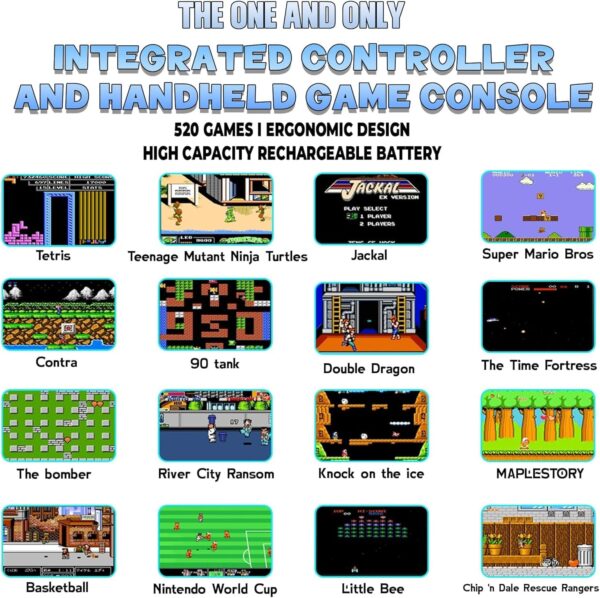 Video Games for Kids 500 in 1 Controller Gamepad - Image 4