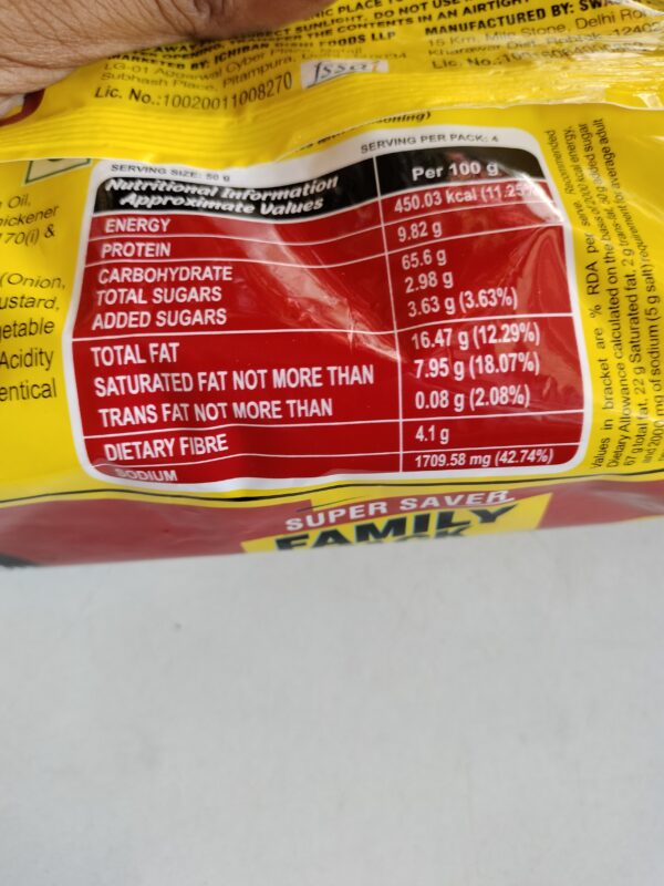 Tasty Ninja Instant wonder Masala Noodles  family pack 200gm - Image 3