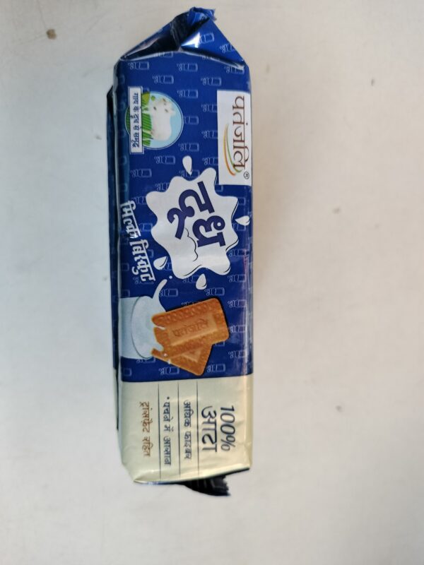 Patanjali dood milk biscuits,100% aata biscuits , net weight 70g - Image 2