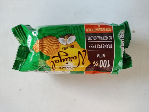 Patanjali nariyal biscuits,100% aata biscuits , net weight 68gm