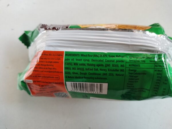 Patanjali nariyal biscuits,100% aata biscuits , net weight 68gm - Image 5