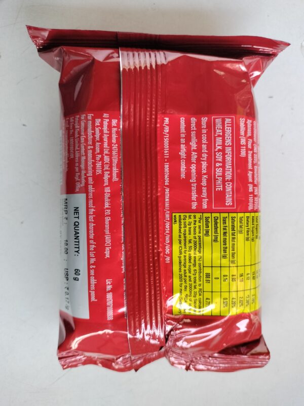 Patanjali namkeen biscuits,100% aata biscuits , net weight 60gm - Image 2