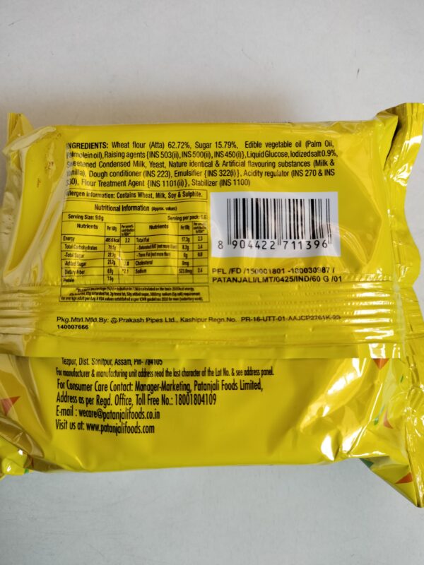 Patanjali Twisty Tasty biscuits,100% aata biscuits ,sweet and salty,  net weight 35gm - Image 2