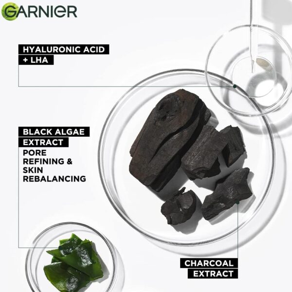 Garnier Skin Naturals, Face Mask Set, Hydrating, Pore Reducing, Brightening, and Enhances Glow, Hydra Bomb Serum Mask & Black Serum Mask, 5 pcs, 140g - Image 4