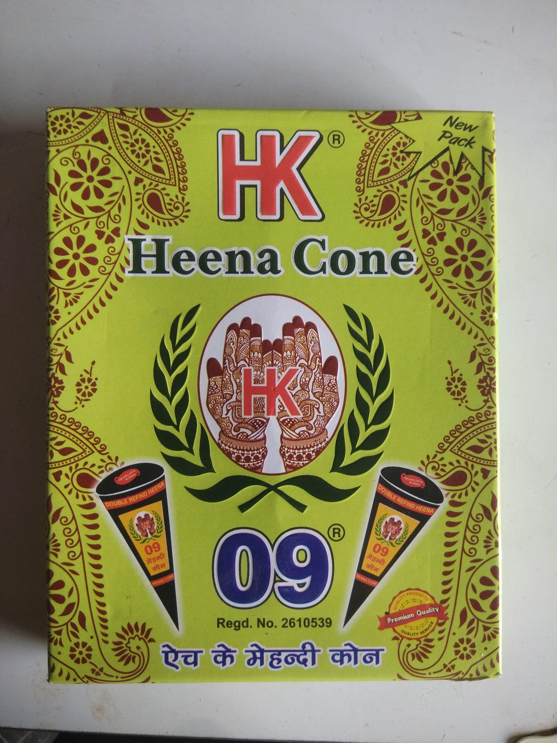 Hk heena cone 12pcs box